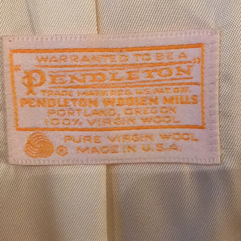 Pendleton Soft Yellow Jacket Pure Virgin Wool 12 - image 4